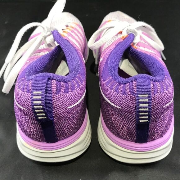 Nike Flyknit Lunar 2 Violet Purple Light Grey 8 39 - Picture 4 of 14